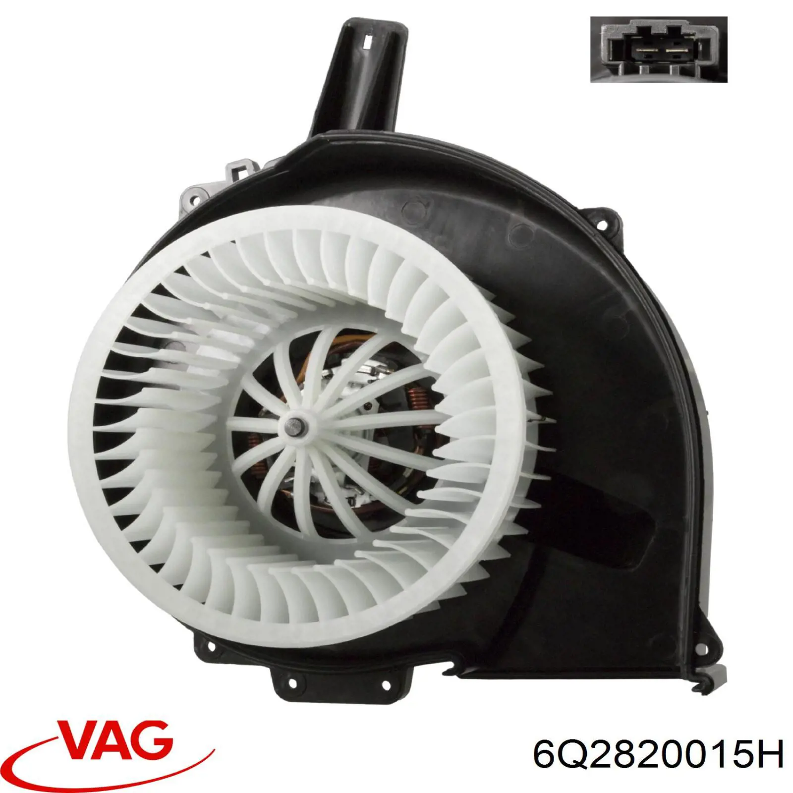 6Q2820015H VAG conjunto carcasa de ventilador de la estufa (calentador interno)