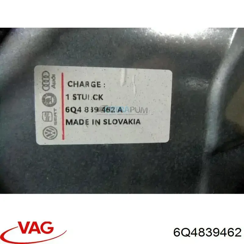 6Q4839462 VAG Mecanismo de elevalunas de la puerta trasera derecha
