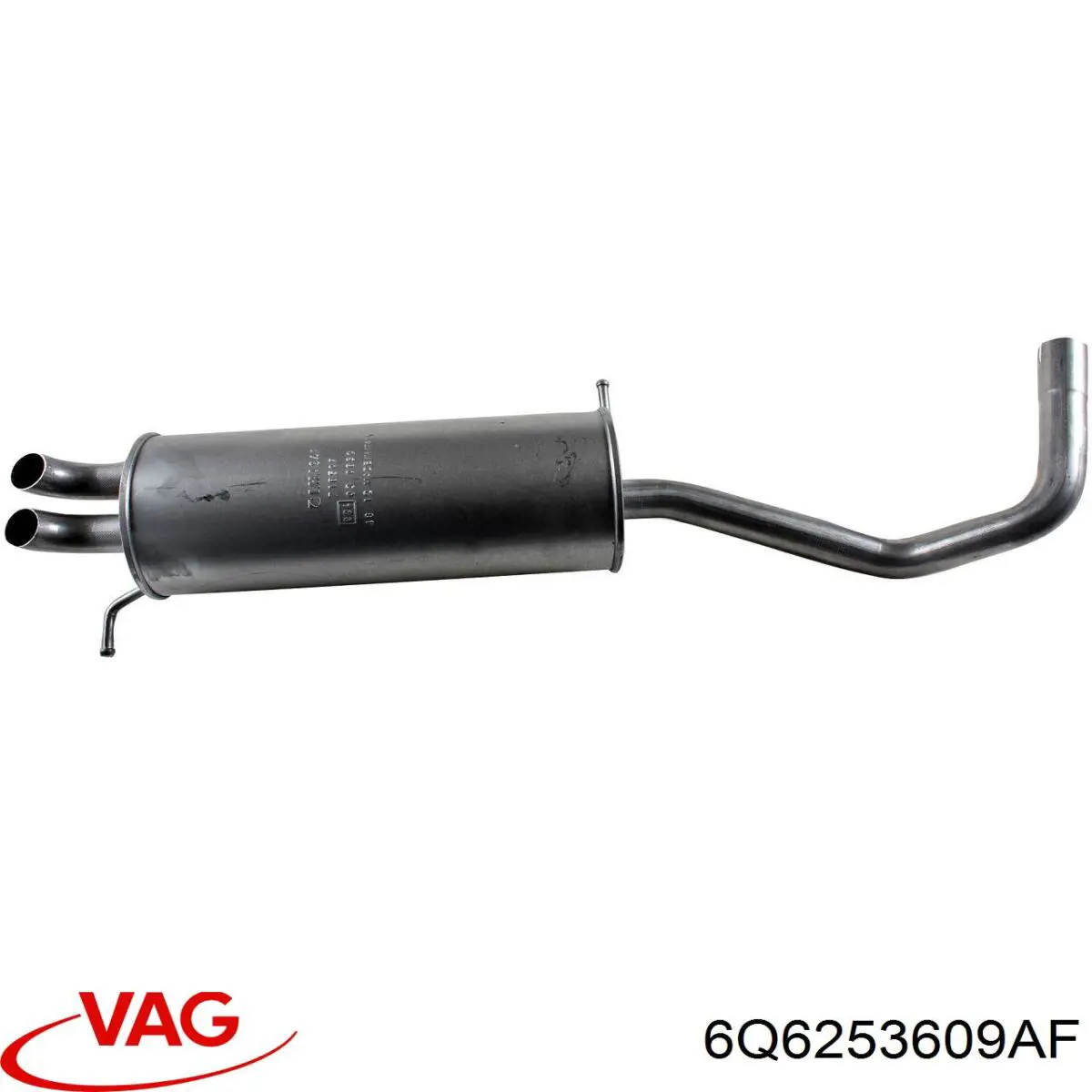 6Q6253609AF VAG silenciador posterior