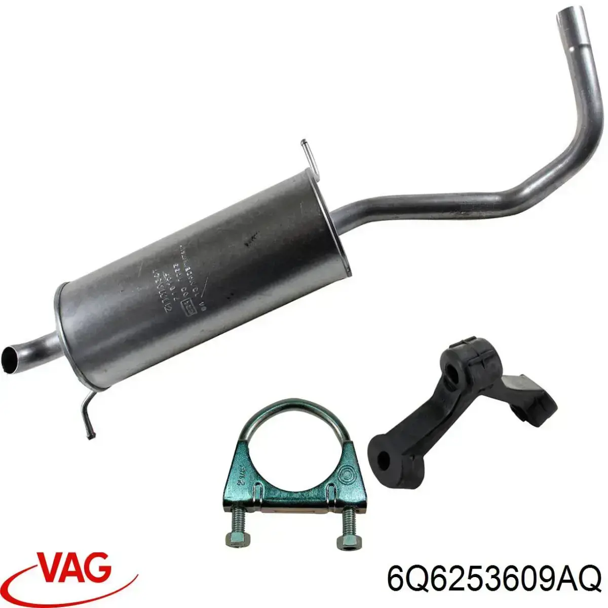 6Q6253609AQ VAG silenciador posterior