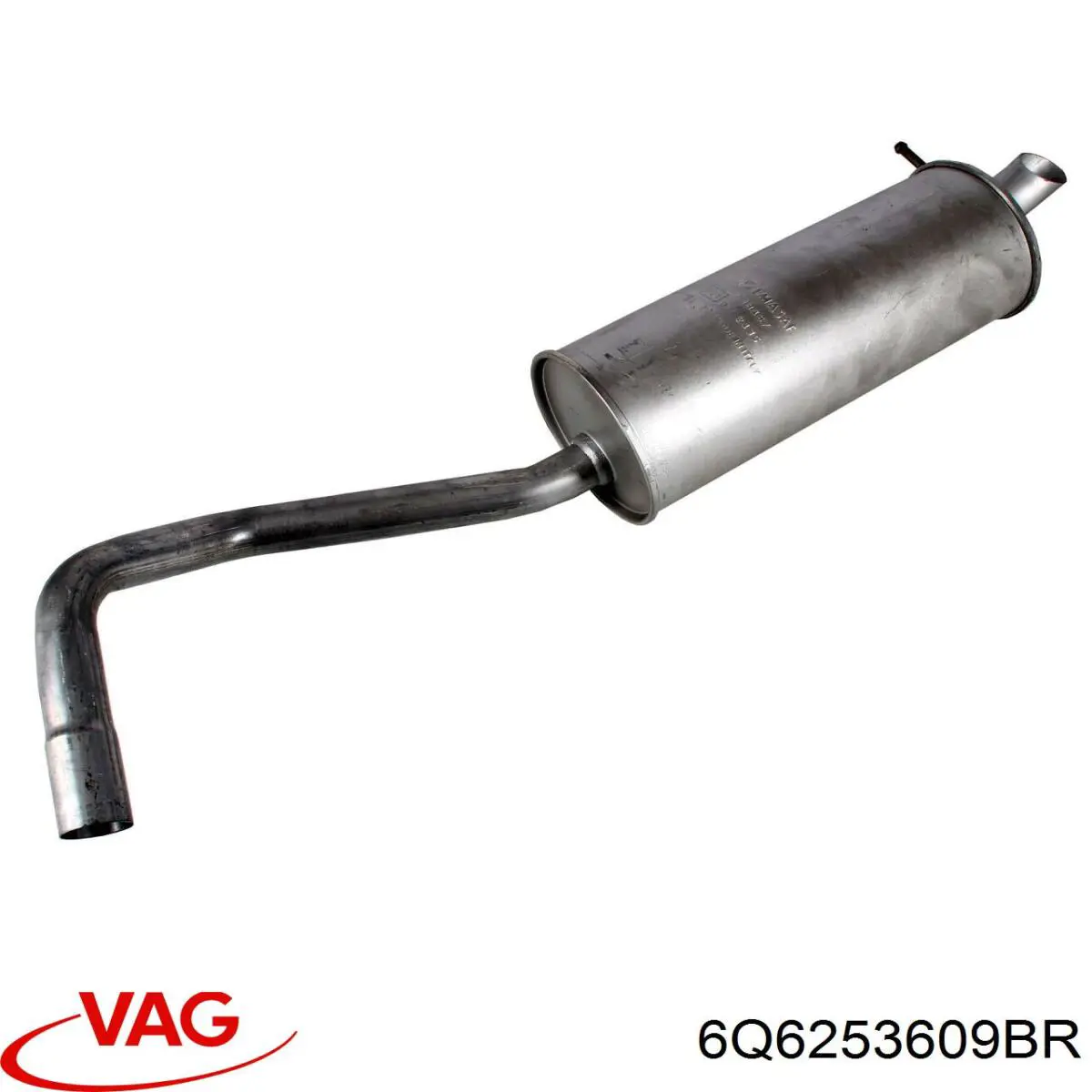 6Q6253609BR VAG Silenciador trasero