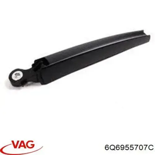 Brazo del limpiaparabrisas, trasero 6Q6955707C VAG