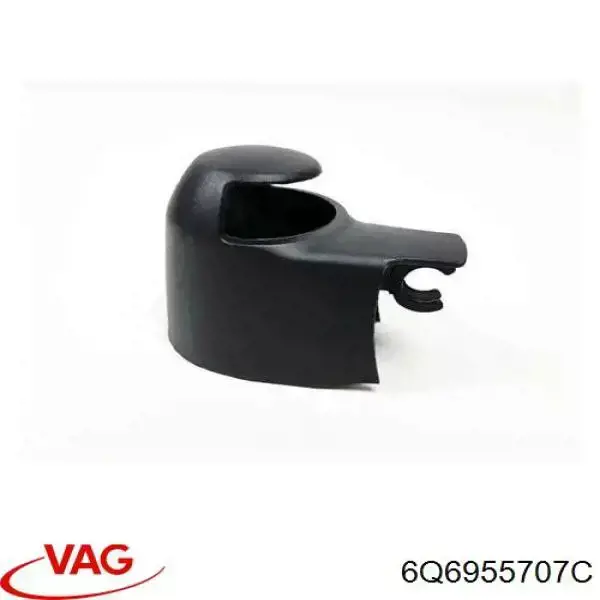 Brazo del limpiaparabrisas, lavado de parabrisas, luna trasera VAG 6Q6955707C