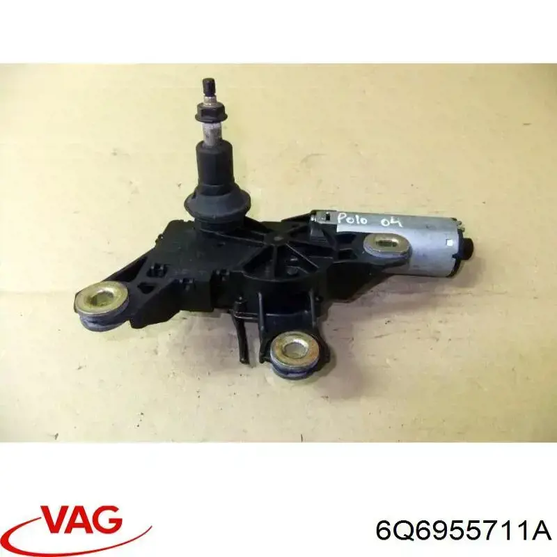 6Q6955711A VAG motor limpiaparabrisas, trasera