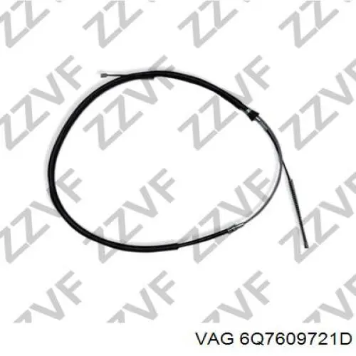 Cable de freno de mano trasero derecho/izquierdo 6Q7609721D VAG