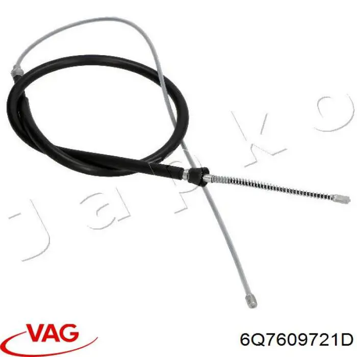 Comprar 6Q7609721D VAG Cable de freno de mano trasero derecho/izquierdo