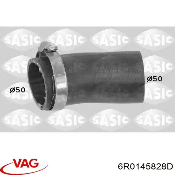 6R0145828D VAG tubo flexible de aire de sobrealimentación superior izquierdo