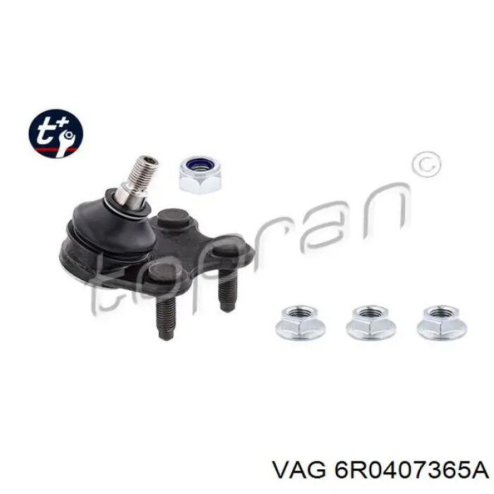 6R0407365A VAG Rótula de suspensión inferior izquierda