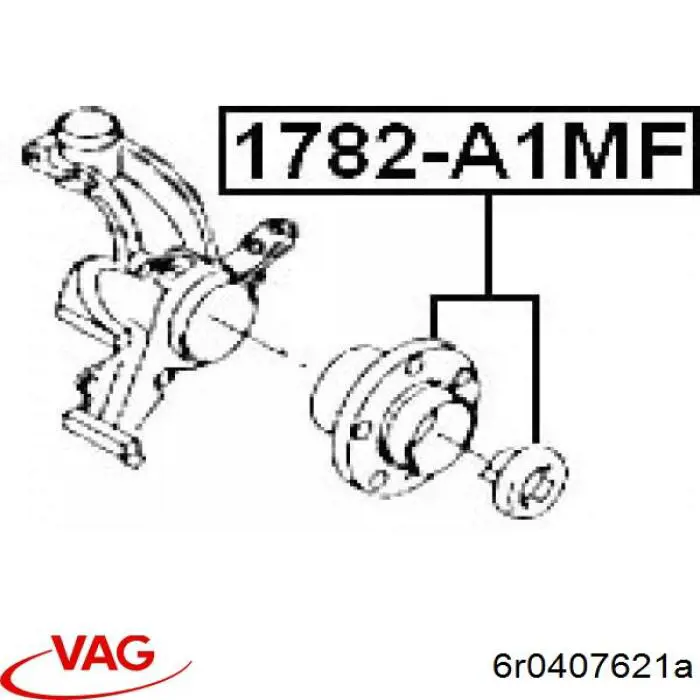 Cubo de rueda delantero Seat Ibiza 5 KJ1, KJG