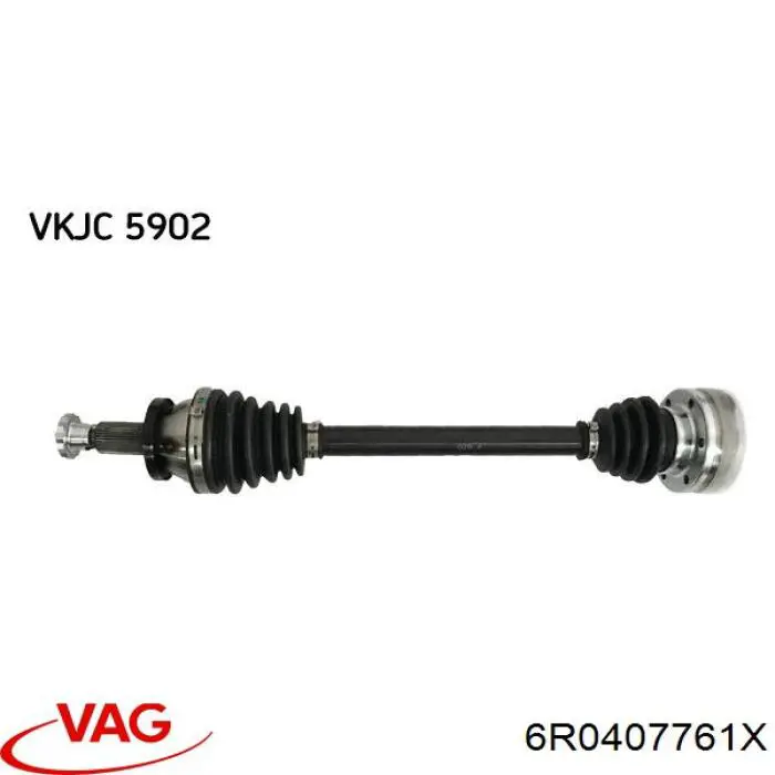 Semieje delantero izquierdo VAG 6R0407761X precio, desde 54,66 EUR