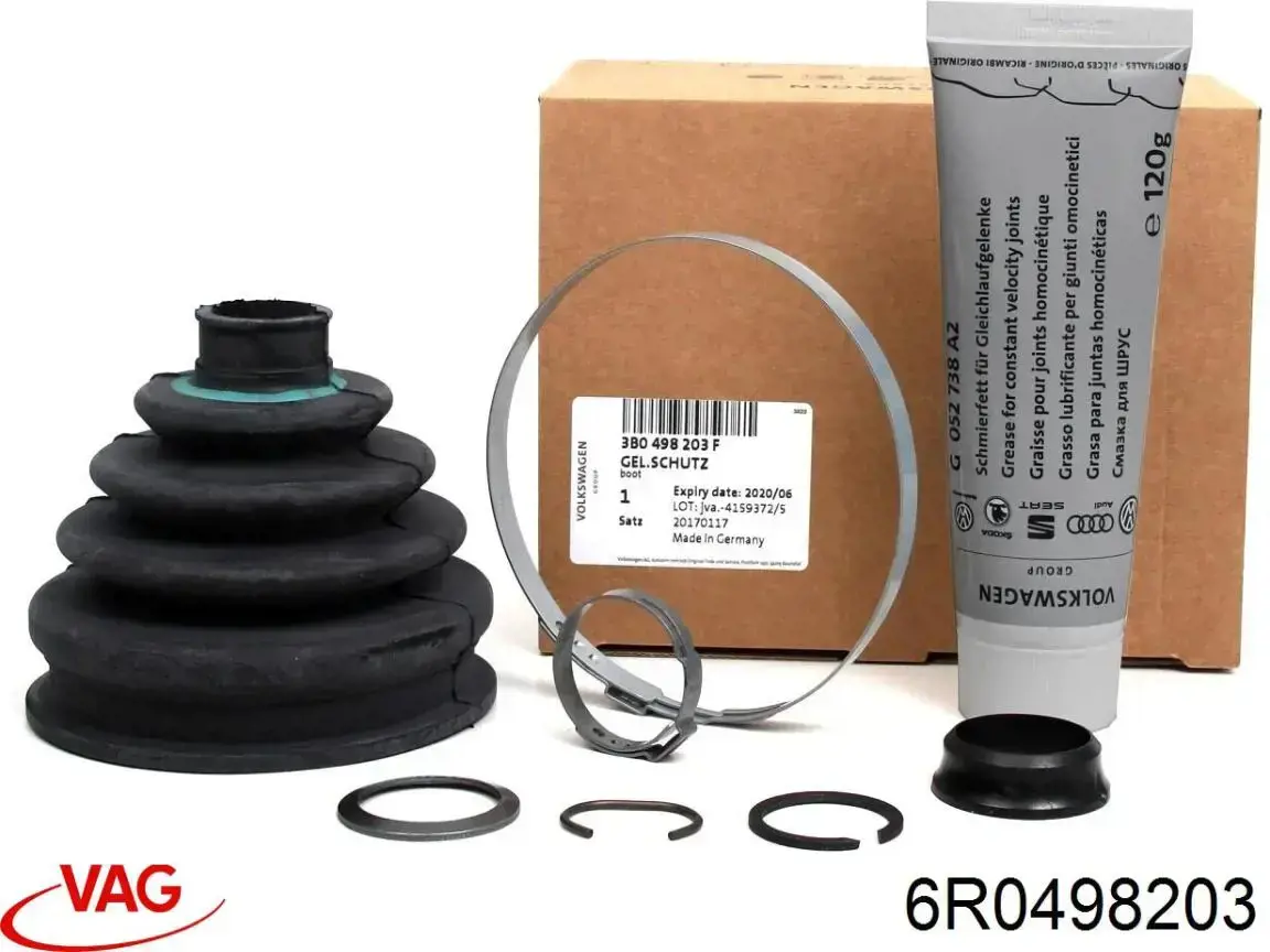 Fuelle de palier delantero exterior 6R0498203 VAG
