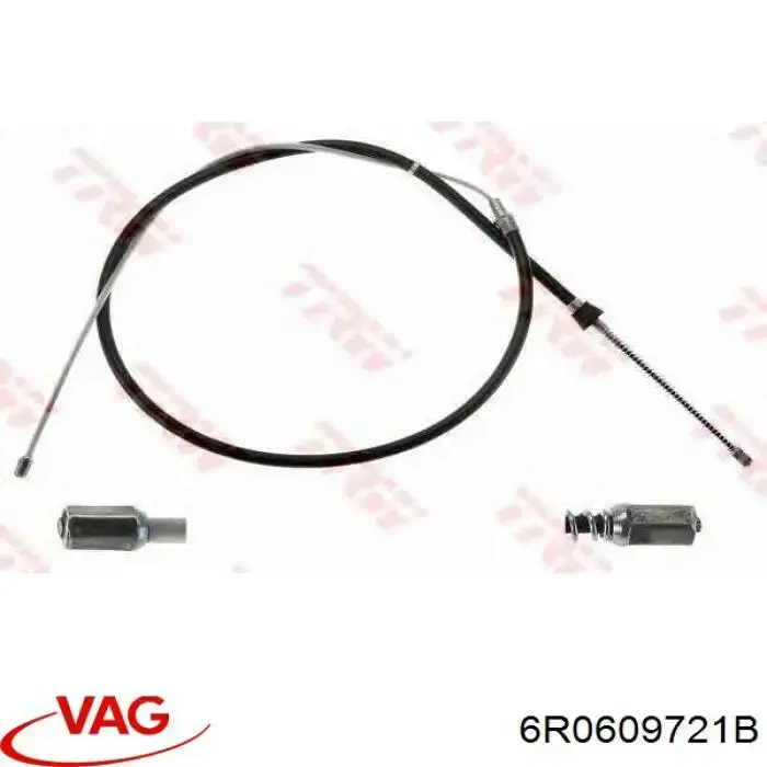 Comprar 6R0609721B VAG Cable de freno de mano trasero derecho/izquierdo