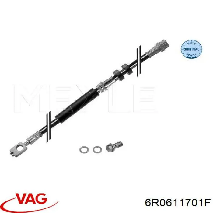 Latiguillos de freno delantero 6R0611701F VAG