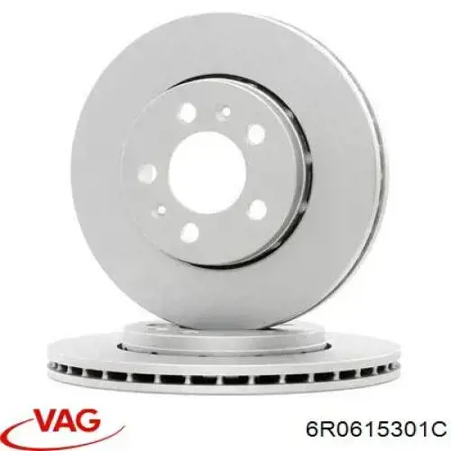 Freno de disco delantero Skoda Fabia 2 5J2, 542, 572, 582