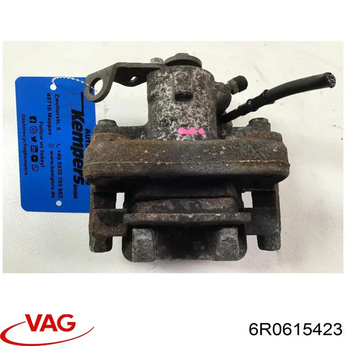 6R0615423 VAG Pinza de freno trasera izquierda