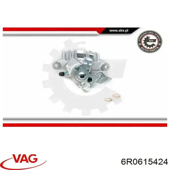 Pinza de freno trasera derecha 6R0615424 VAG