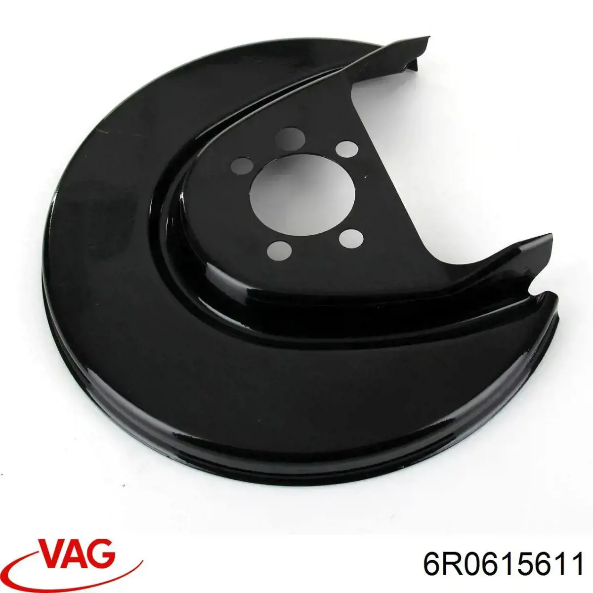 Protector de disco de freno trasero izquierdo 6R0615611 VAG