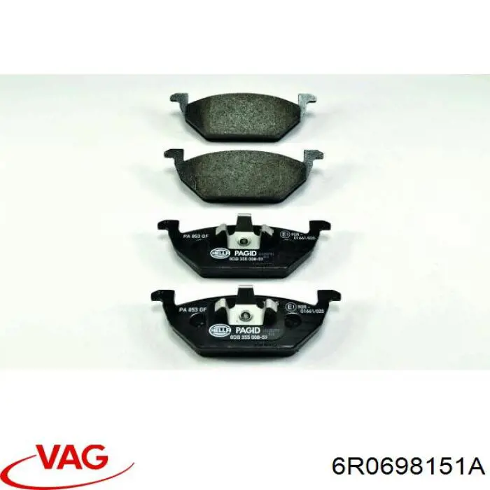 Pastillas de freno delanteras Seat Ibiza 5 KJ1, KJG