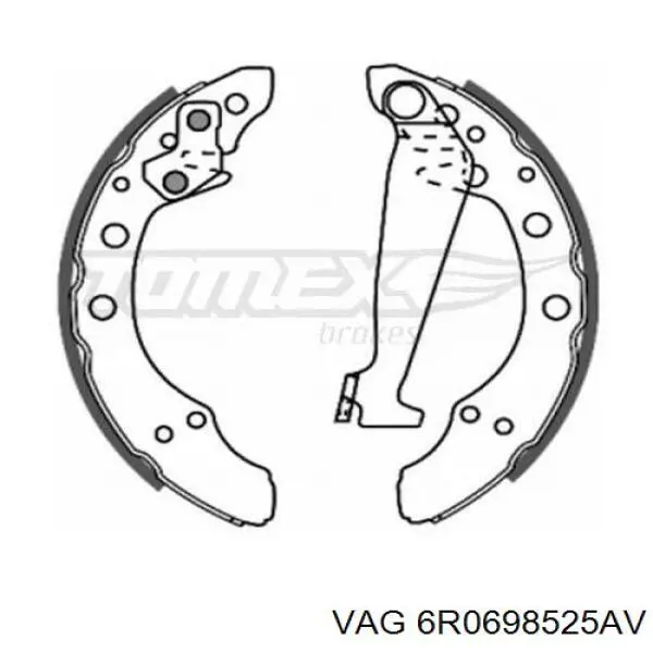 Zapatas de freno 6R0698525AV VAG
