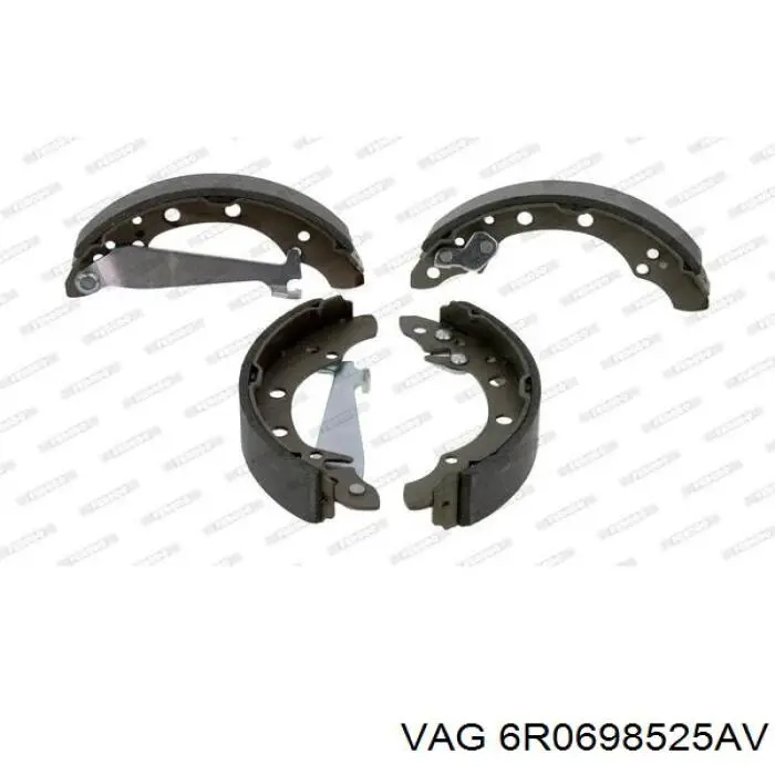 Zapatas de freno traseras VAG 6R0698525AV