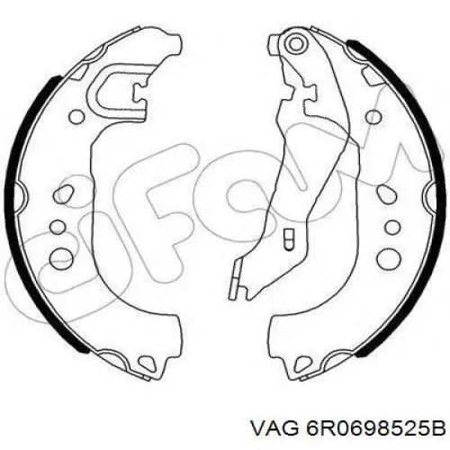 Comprar 6R0698525B VAG Zapatas de freno