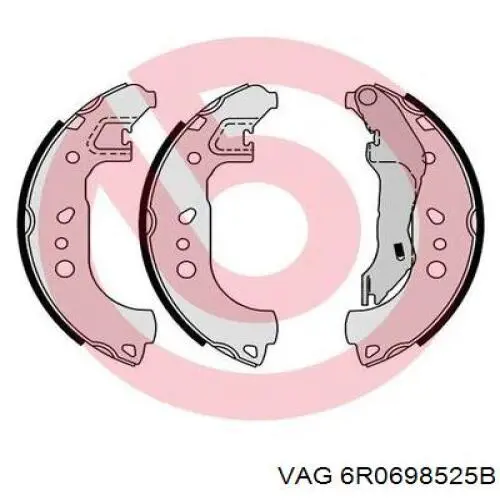 Zapatas de freno 6R0698525B VAG