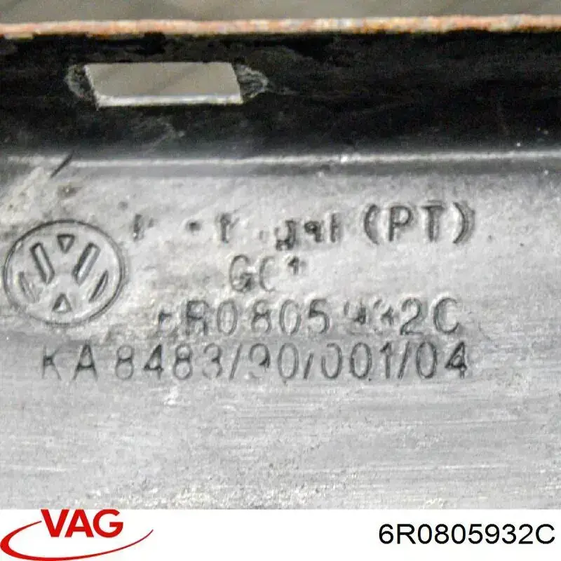 6R0805932C VAG Soporte superior del marco del radiador