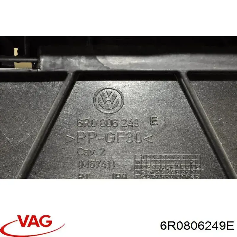 Comprar 6R0806249C VAG Cubierta superior del panel frontal (soporte del radiador)