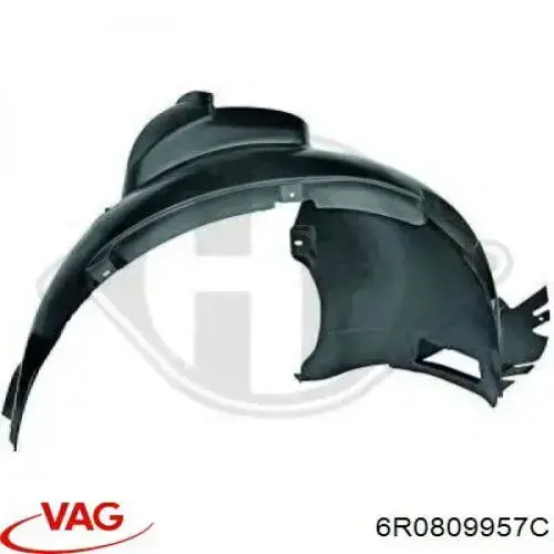 Guardalodos interior izquierdo, guardafango delantero VAG 6R0809957C precio, desde 20,63 EUR