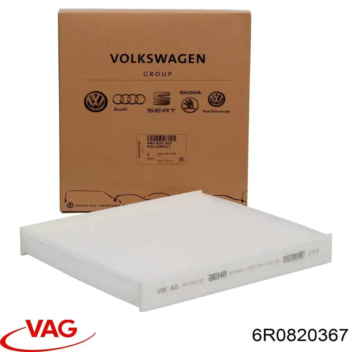 Filtro de polen VAG 6R0820367