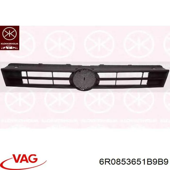 VG0232011 Prasco rejilla de ventilación, parachoques trasero, central