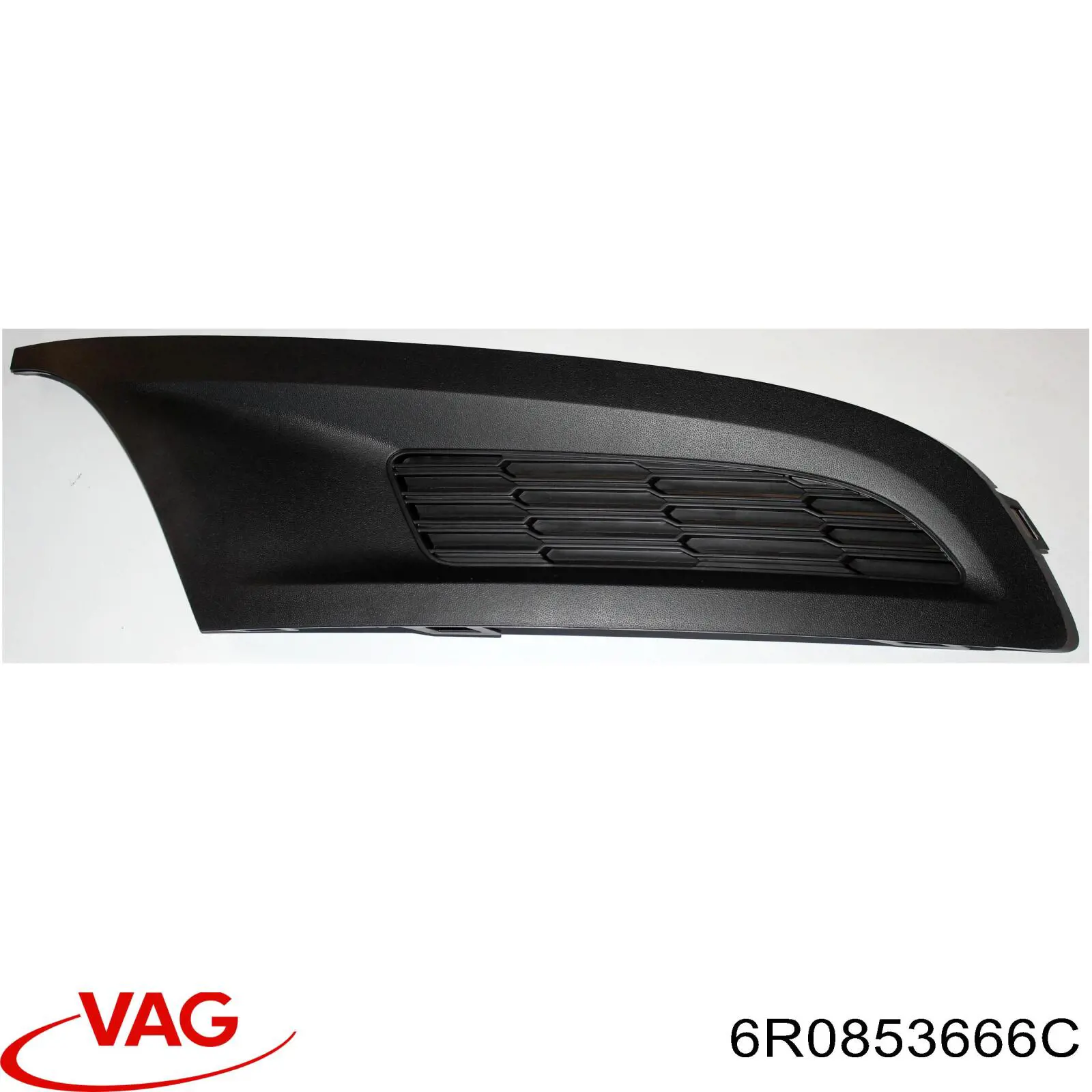 6R0853666C VAG rejilla de antinieblas delantera derecha