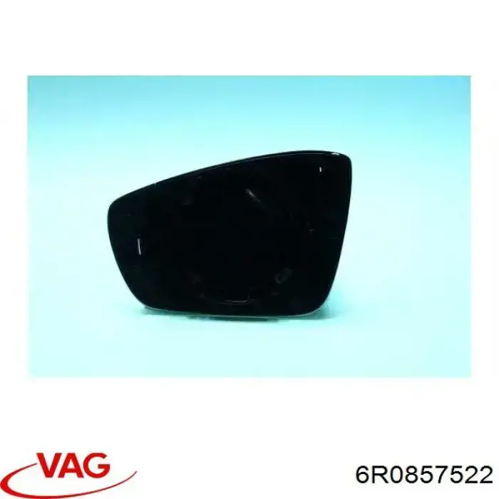 6R0857522 VAG cristal de espejo retrovisor exterior derecho
