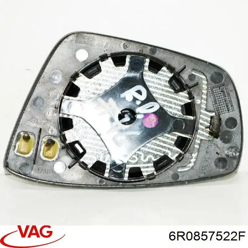 6R0857522F VAG Cristal de espejo retrovisor derecho