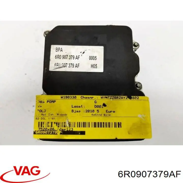 Módulo ABS 6R0907379AF VAG