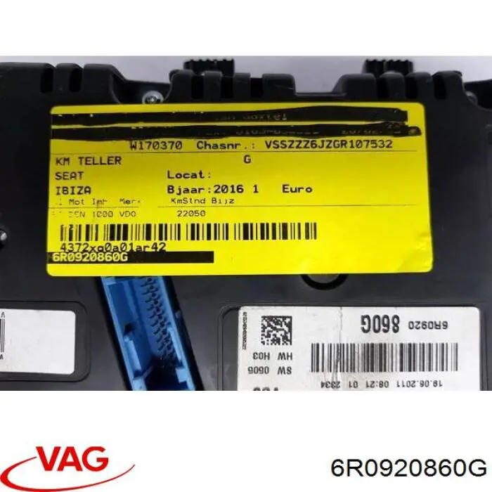 Comprar 6R0920860G VAG Cuadro instrumentos