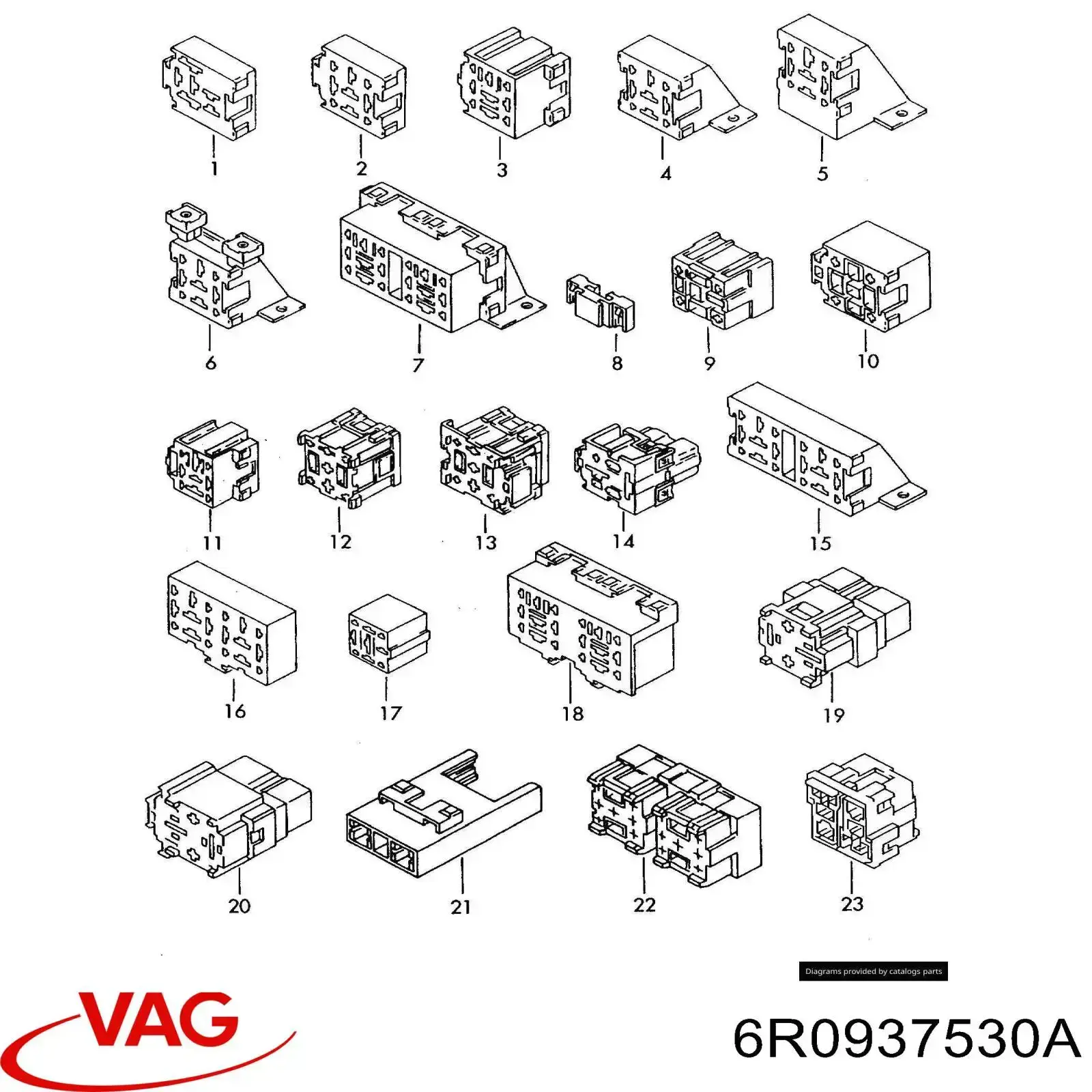 Caja fusibles VAG 6R0937530A precio, desde 6,66 EUR
