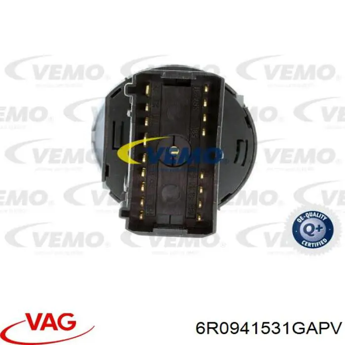 Interruptor de luces en el tablero 6R0941531GAPV VAG