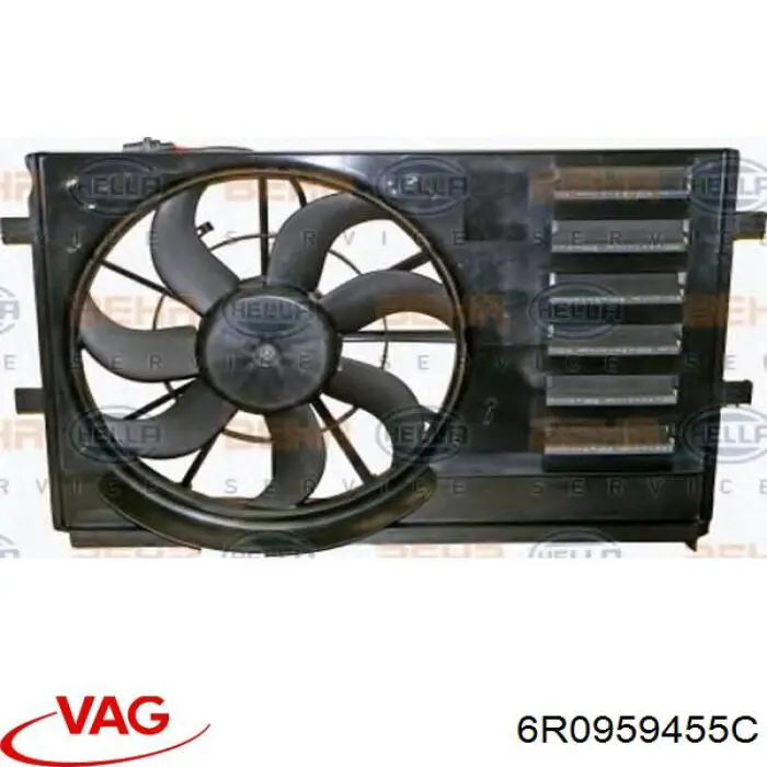 Comprar 6R0959455C VAG Ventilador eléctrico de aire acondicionado completo (motor y aspa)
