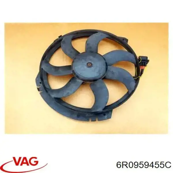 6R0959455C VAG ventilador (rodete +motor aire acondicionado con electromotor completo)