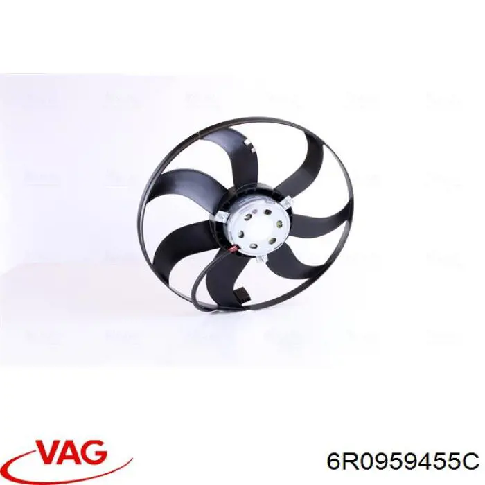 Comprar 6R0959455C VAG Ventilador eléctrico de aire acondicionado completo (motor y aspa)