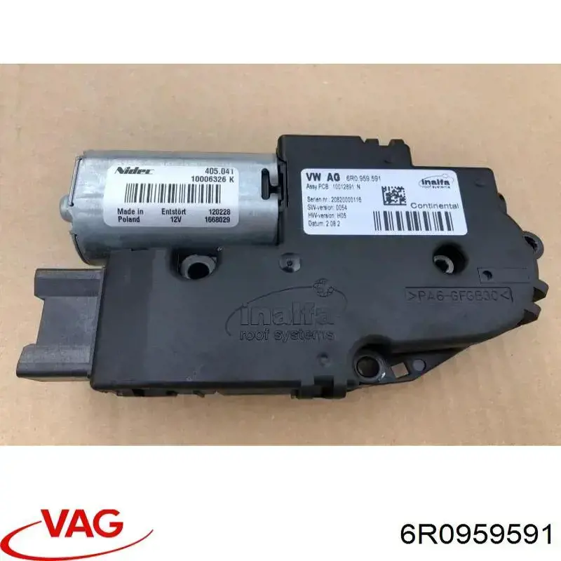 Motor del techo corredizo VAG 6R0959591 precio, desde 100,19 EUR