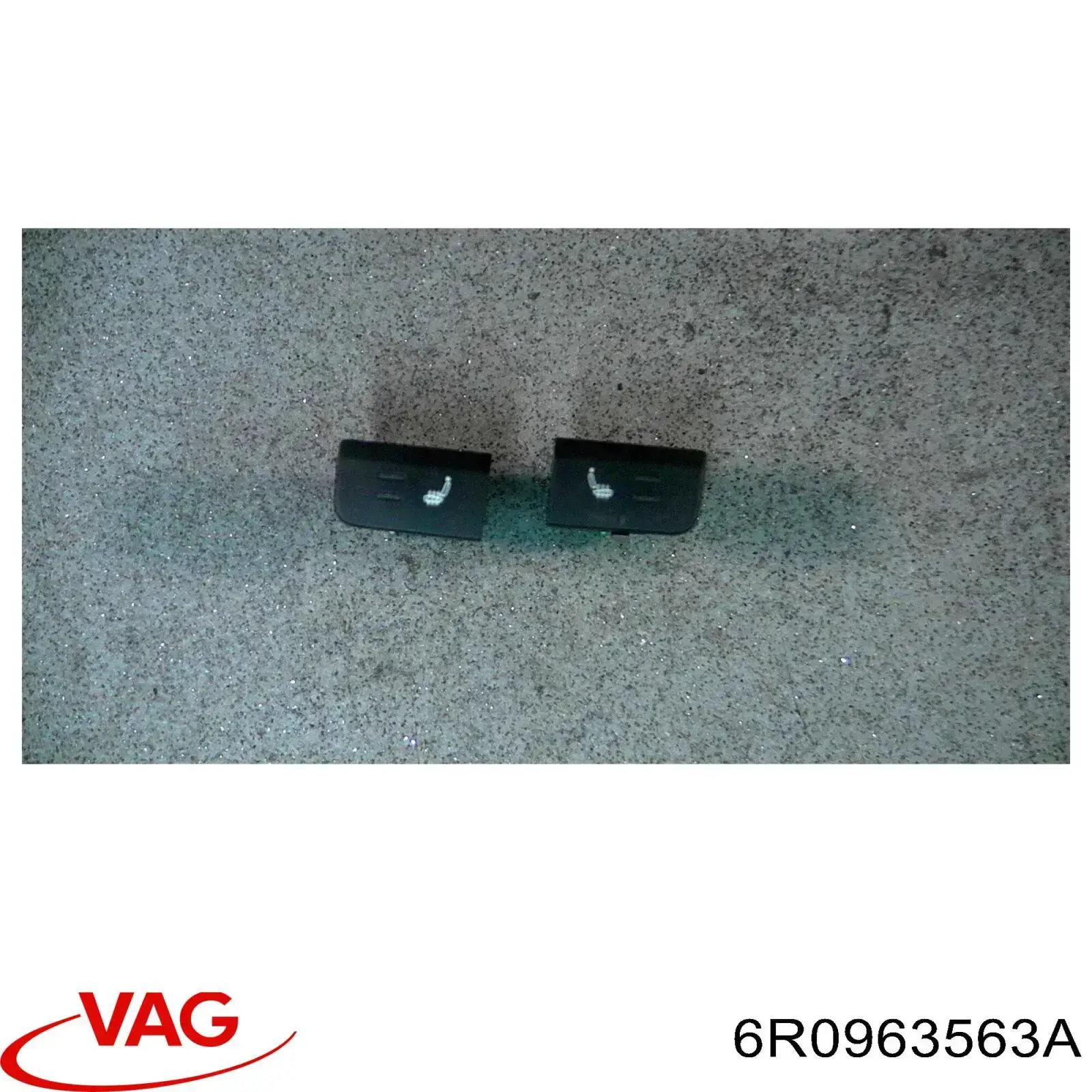 6R0963563A VAG boton de encendido de calefaccion del asiento