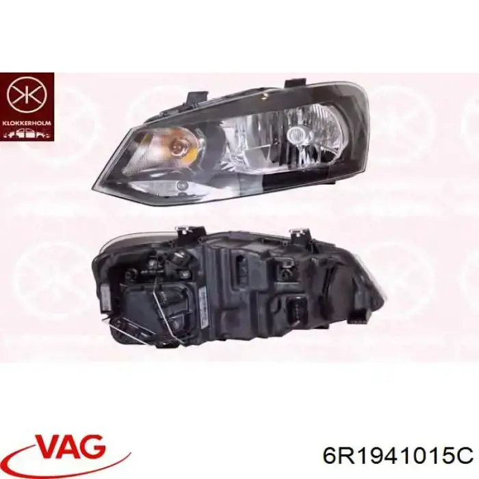 Faro izquierdo Volkswagen Polo 5 6R1, 6C1