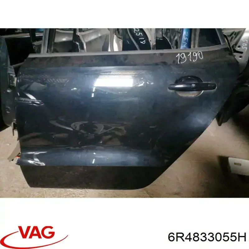 Puerta trasera izquierda Volkswagen Polo 5 (6R)