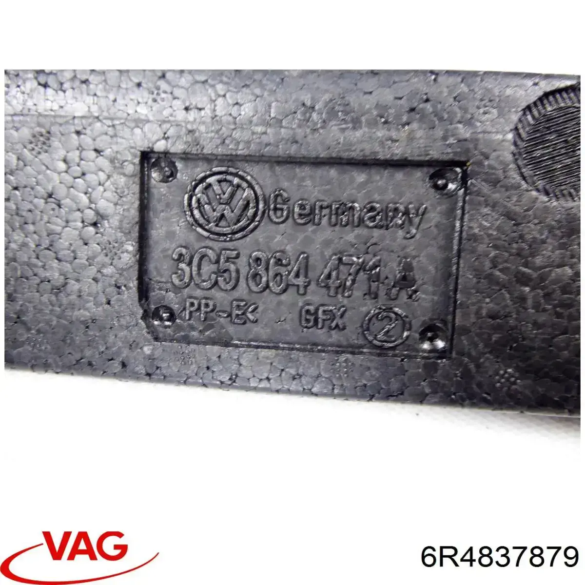 Manija exterior izquierda de puerta delantera 6R4837879 VAG