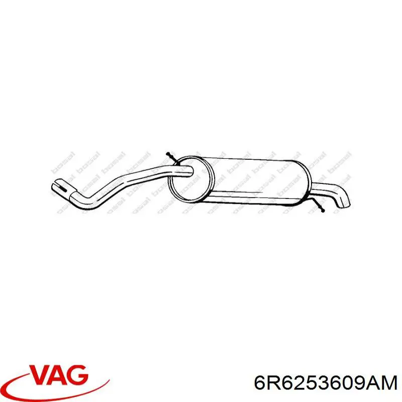 Comprar 2389 Polmostrow Silenciador trasero