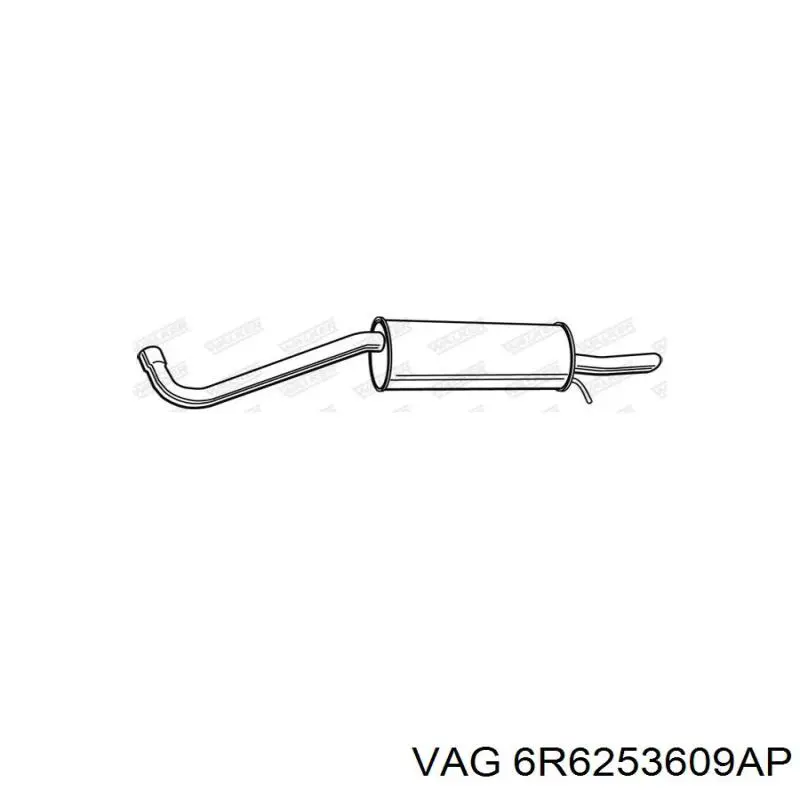 279497 Bosal Silenciador trasero