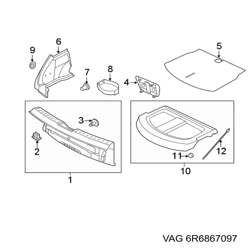  VAG 6R6867097 precio, desde 5,14 EUR
