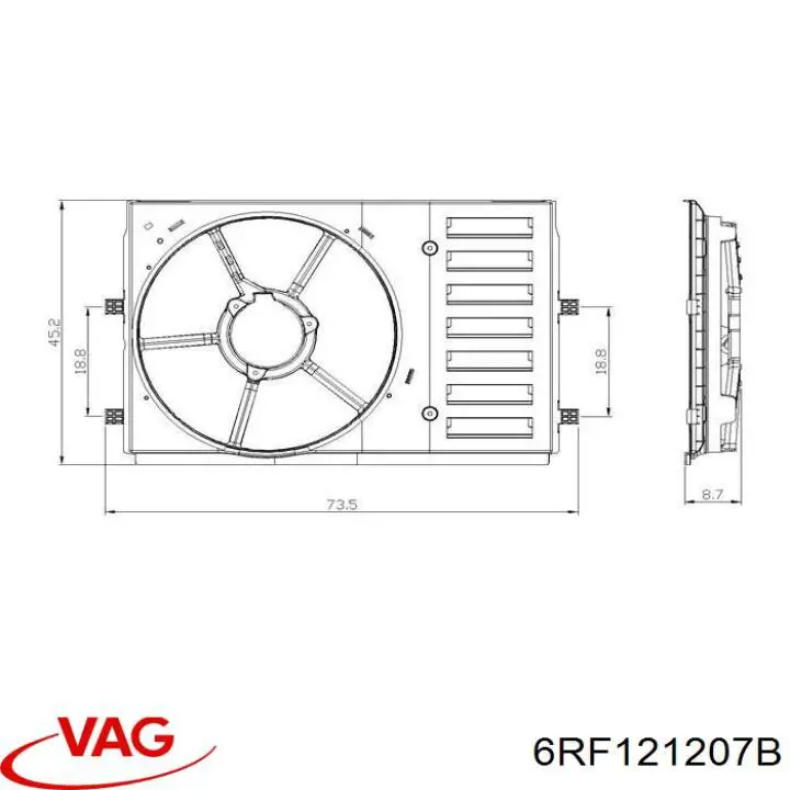 Bastidor radiador 47995 NRF